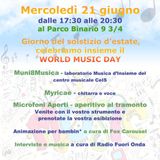 Festeggiamo la Giornata Mondiale della Musica a suon di FESTIVAL PARK!
