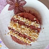 Cheesecake con granella di caldarroste