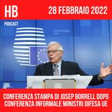 Conferenza stampa Borrell post videoconferenza ministri Difesa UE