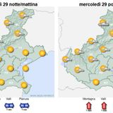 Previsioni 28-31 luglio: progressivo aumento delle temperature