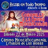 CORONILLA A LA DIVINA MISERICORDIA DE HOY. SABADO 22 DE MARZO 2025. IGLESIA CATOLICA 🙏 REZAR EN TODO TIEMPO.     