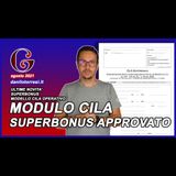 CILA SUPERBONUS 110 ultime notizie - modello approvato e operativo