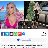 🛑EXCLUSIVE🛑 Ex-Playboy model, 32, claims Andrew Tate 'tried to lure her to his Romanian hideaway