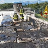 Incendio all’impianto fotovoltaico: vigili del fuoco in azione in zona artigianale a Breganze