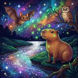 Kapibara Fifi usłyszała coś w ciemności🌙👀 Kto tam był? cz. 8 | Bajka do słuchania o kapibarach