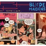 Blade Maidens: Sword Lesbians, Monsters, Magic, Disaster Humans in a webcomic