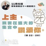 11月5日 常年期第三十一周星期二【上主，我要在盛大的集會中讚頌你。】（詠 22：26）