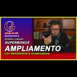 🟡 SUPERBONUS 110 demolizione e ricostruzione con ampliamento - estratto live #44