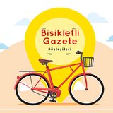 Gri Yeşil İzmit Bisikletli Gazete