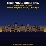 Morning Briefing — Friday, June 26, 2026 | Zmanim, NWS Chicago and More