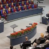 Mattarella in visita al Parlamento tedesco: pace e democrazia nel suo discorso