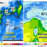 Previsioni 17-19 marzo, arriva la neve a “quote collinari”. Poi le gelate in pianura