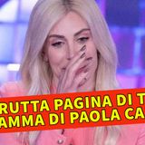Il Dramma Di Paola Caruso In Lacrime: Brutta Pagina di Televisione!