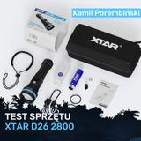 Test latarki nurkowej - XTAR D26 2800