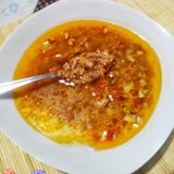 Minestra di farro con ceci e salsiccia