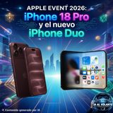 Apple Event 2026: iPhone 18 Pro y el nuevo iPhone Duo