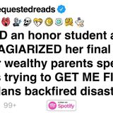 I FAILED an honor student and her parents spent months trying to GET ME FIRED