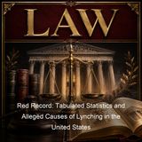 Red Record Tabulated Statistics and Alleged Causes of Lynching in the United States - Ida B Wells-Barnett