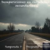 Desapariciones en carreteras secundarias