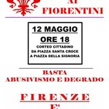 12 maggio - Firenze - MANIFESTAZIONE AUTORIZZATA