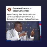 Open Grazing Ban: Justice Minister Abubakar Malami’s Comment Is A Definition Of Idiocy___SaharaReporters Founder Omoyele Sowore #OsazuwaAkon