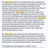 Greg Stone Threatens To Violate Defendant's Rights For Trying To Submit Complaints