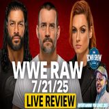 Gunter & CM Punk Face Off! WWE RAW 7/21/25 |  R.I.P Malcolm-Jamal Warner | RCWR Show 1168