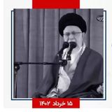 روضه‌خوانی خامنه‌ای بر سر قبر خمینی ملعون