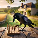 Tu savais que certains oiseaux, comme les corbeaux, sont de véritables petits génies ?