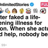My sister faked a life-threatening illness for attention. [FULL STORY](MP3_70K)