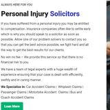 Infinity Legal Solicitors – Specialist Personal Injury & Landlord Solicitors