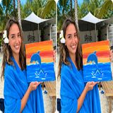 🎨🌊 فعاليات الرسم على البحر وردة فعل بابا على اللوحة 😍🔥