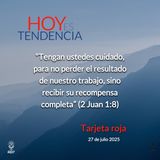 Tarjeta roja ~ Devocional de Jóvenes ~ 27 de julio 2025