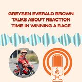 Greysen Everald Brown Talks About Reaction Time in Winning a Race