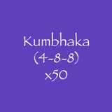 Kumbhaka (4-8-8) x50