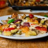 Verdure sabbiose con scamorza al forno: il contorno ricco e filante
