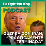 Trump aseguró que la guerra en Irán está “prácticamente terminada”.