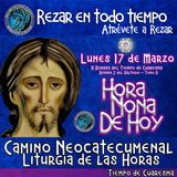 HORA NONA DE HOY LUNES 17 DE MARZO AÑO 2025, LITURGIA DE LAS HORAS  TIEMPO DE CUARESMA. Rezar en Todo TIempo