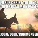 Jesus Christ The King Comes To Jerusalem On Palm Sunday