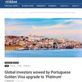Global investors wowed by Portuguese Golden Visa upgrade to ‘Platinum’