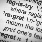 The Weight of Regret