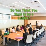 So You Think You Want to be a Leader?