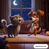 cat and dog bedtime story