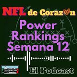 Power Rankings semana12 de la NFL 2023
