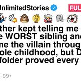 My brother called me the worst sibling_ Dad_s secret folder proved every lie