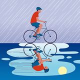 Un getto d'acqua coi baffi