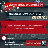 LIQUIDAZIONE GIUDIZIALE E BANCAROTTA – DIRETTIVA COPYRIGHT – #SVEGLIATIAVVOCATURA