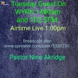 Today I’m live On Our Local Radio Station 1480AM Today’s Message “ Are You Able To Hear God’s Voice” messenger Pastor Nino Akridge