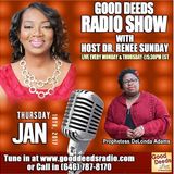 Resting in God's Grace Prophetess DeLonda Adams shares on Good Deeds Radio