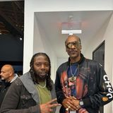 SAVAJE Davis chats it up with Snoop Dogg! Jimmy Akingbola and Kimberly Jesicka at Snoops daughter’s event!